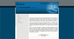 Desktop Screenshot of holstenassoc.com